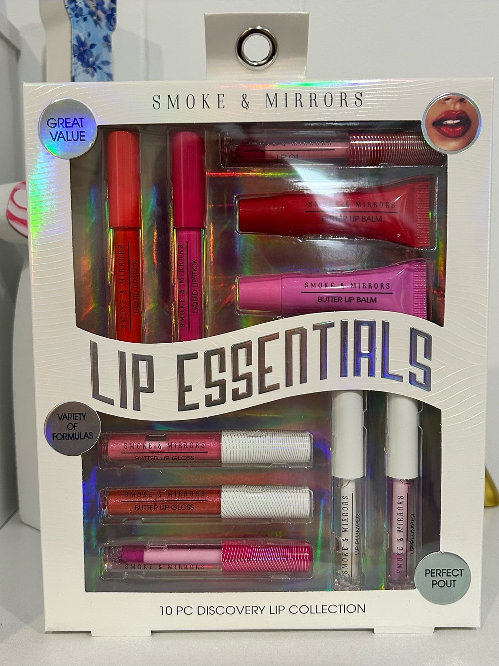 Smoke & Mirrors Lip Essentials 10-Piece Lip Collection - Pink & Red Shades